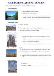 English Worksheet: London Travel Book - Part 2