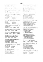 English Worksheet: Adjectives-multiple choice test