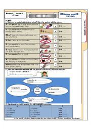 English Worksheet: Module 2 lesson 2 School rules   Tunisian 9th form sts