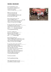 Song Worsheet - One Thing (One Direction)