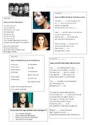 English Worksheet: Past simple in songs