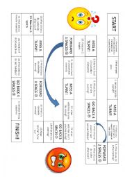 English Worksheet: Board game