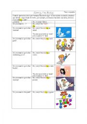 English Worksheet: Present continuous