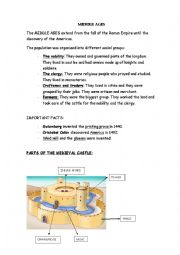 English Worksheet: Middle age