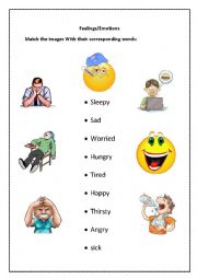 English Worksheet: Feelings