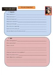 English Worksheet: web quest George Orwell