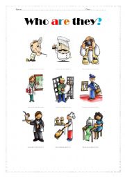 English Worksheet: occupation
