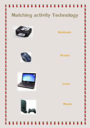 English Worksheet: Matching activity Technology