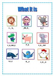 English Worksheet: what it is
