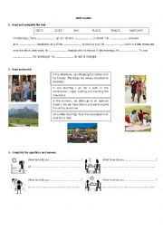 English Worksheet: Daily Routine