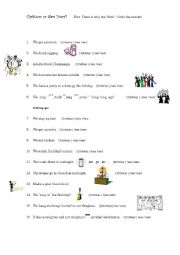 English Worksheet: Christmas or New Years?
