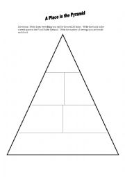 English Worksheet: Food pyramid