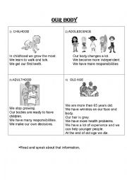 English Worksheet: Our body