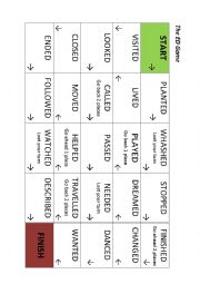 The ED game - regular simple past pronunciation