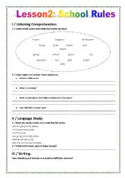 English Worksheet: Day dreaming at school