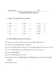 COUNTABLE AND UNCOUNTABLE NOUNS