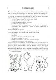 English Worksheet: The Red Dragon