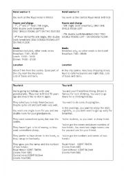 English Worksheet: Hotels