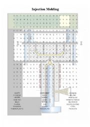 Injection Molding Word Search