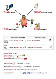 English Worksheet: this that these those demonstratives