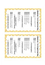 English Worksheet: Showtime Script (Body Parts and Numbers)