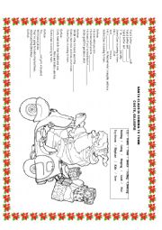 English Worksheet: Santa Clauss is coming to Town (CAROL) for christmas