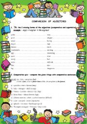 English Worksheet: comparison of adjectives