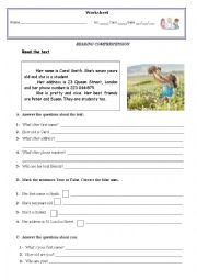 English Worksheet: Personal identification