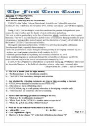 English Worksheet: exam