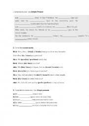 English Worksheet: Reading activity