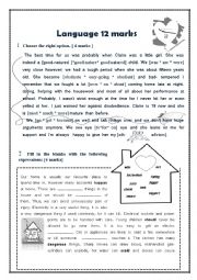 mid term test 9th form test 1