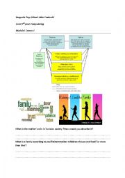 English Worksheet: 3rd year  Module1 Section 1