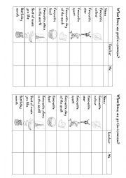 English Worksheet: Getting to know each other