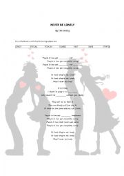 English Worksheet: SONG Never Be Lonely by The Feeling