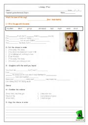 English Worksheet: Listening exercises