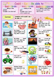 English Worksheet: abilities