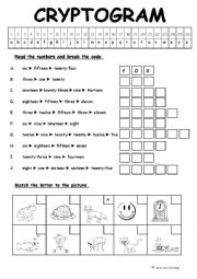 read numbers up to 26 to break the code