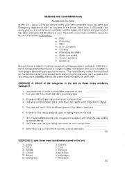 English Worksheet: Reading and comprehension