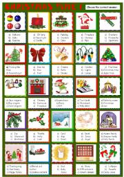 English Worksheet: Christmas time :multiple choice activity 1