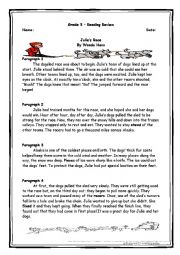 English Worksheet: Reading Comprehension