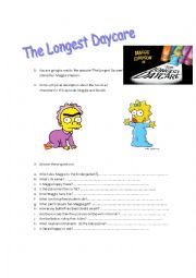English Worksheet: THE LONGEST DAYCARE