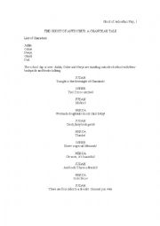 English Worksheet: Hanukkah Play Number 2