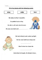 English Worksheet: Poems about Siblings