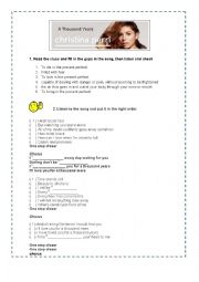 English Worksheet: A thousand years