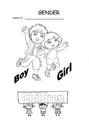 English Worksheet: GENDER