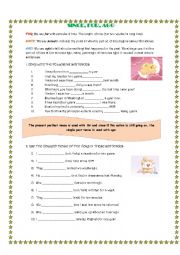 English Worksheet: for, since, ago