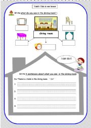 English Worksheet: house 