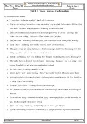 tenses