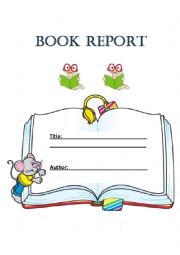 English Worksheet: book reprt