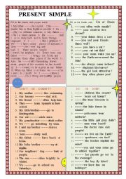 English Worksheet: Present Simple